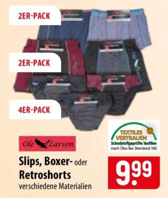 Slips, Boxer- oder Retroshorts