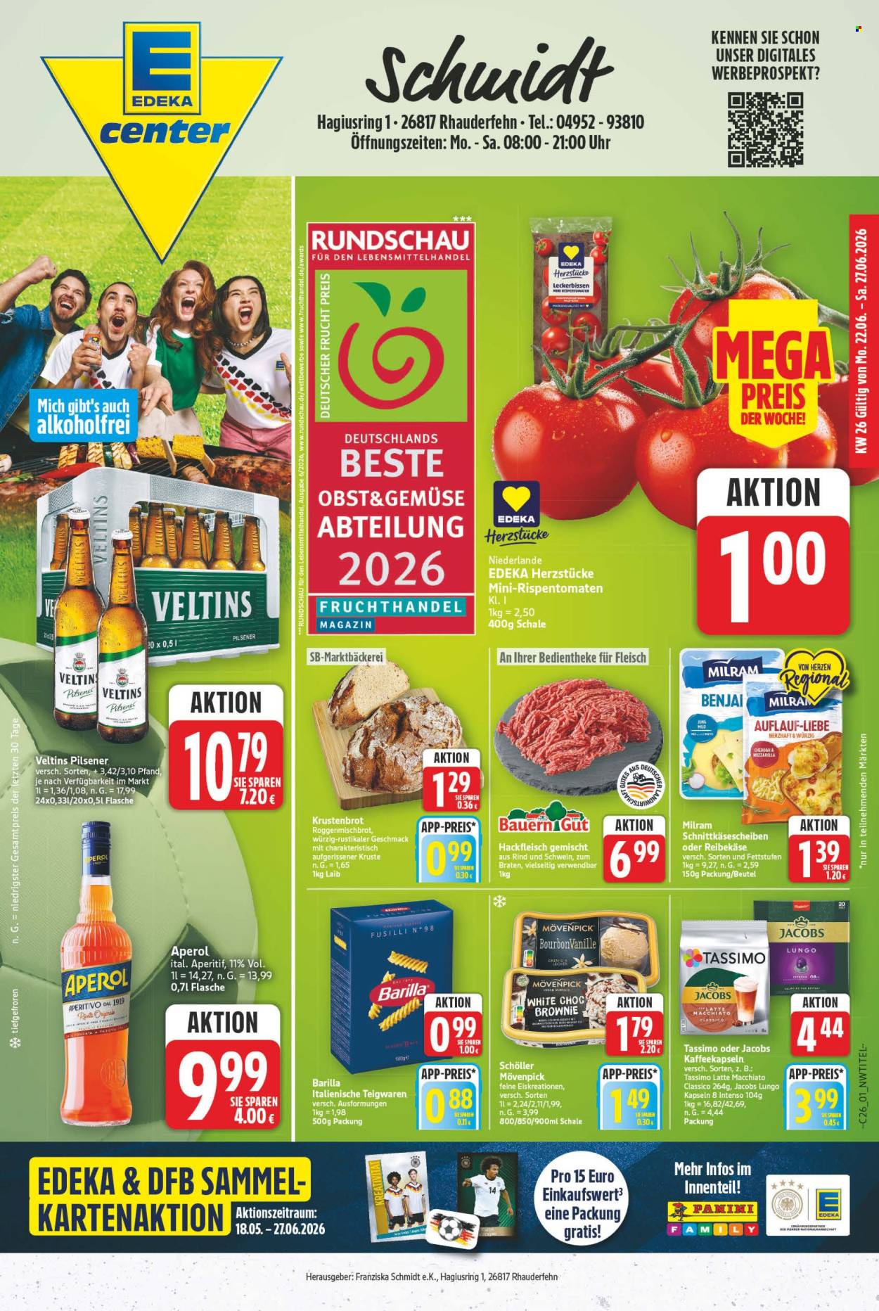 E center Prospekte  - 22.06.2026 - 27.06.2026. Seite 1