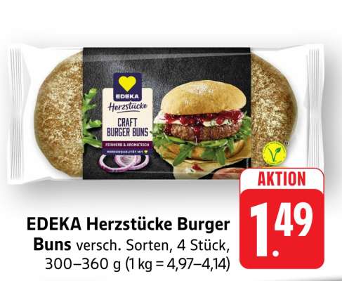 EDEKA Herzstücke Burger Buns