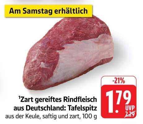 Zart gereiftes Rindfleisch aus Deutschland Tafelspitz