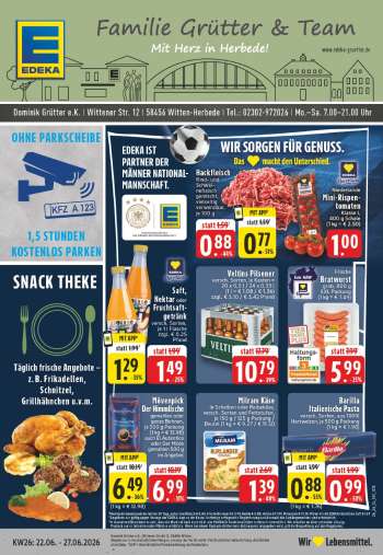 Prospekte Edeka - 22.06.2026 - 27.06.2026.