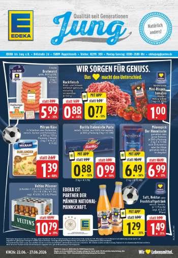 Prospekte Edeka - 22.06.2026 - 27.06.2026.