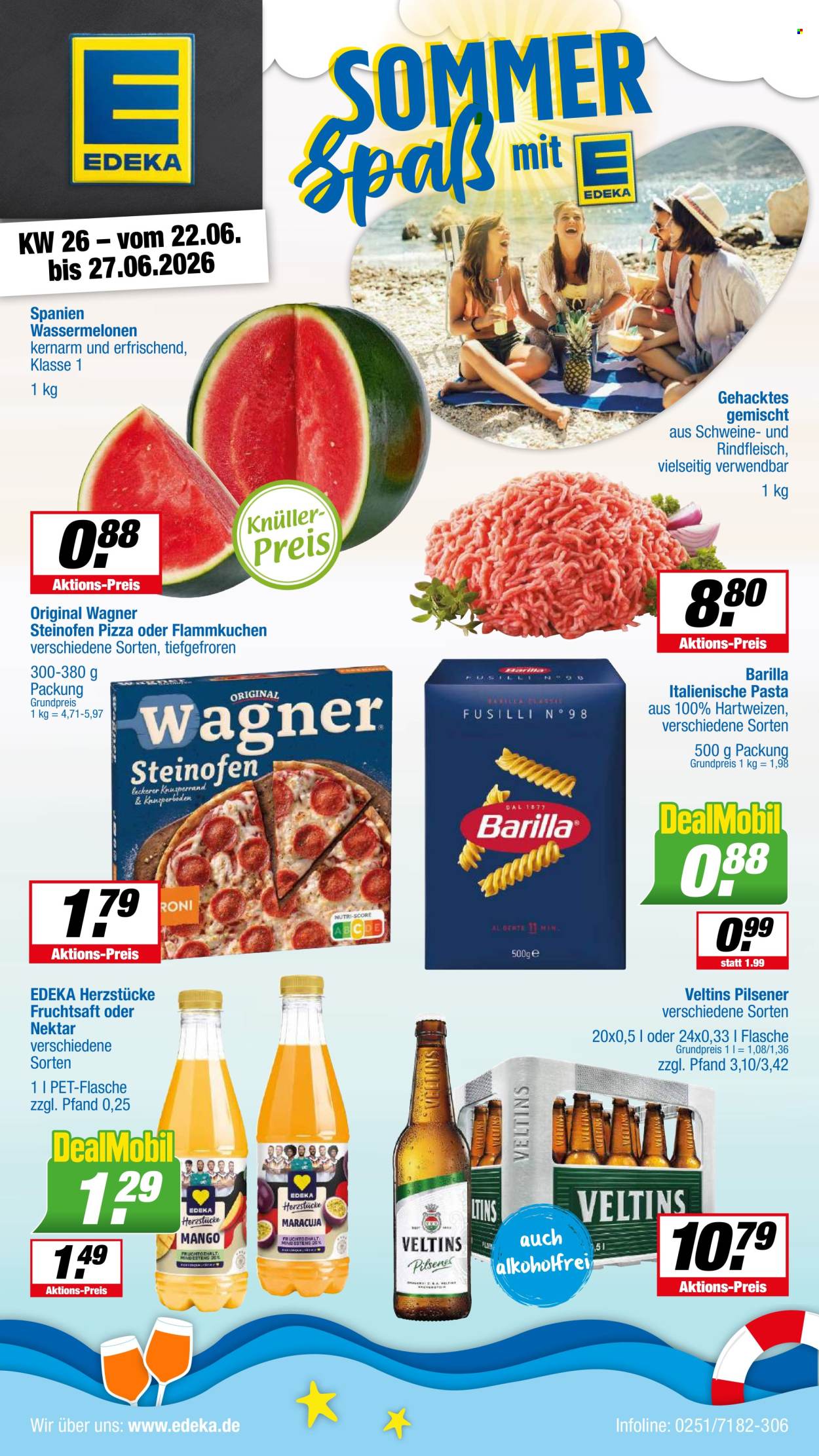 Edeka Prospekte  - 22.06.2026 - 27.06.2026. Seite 1