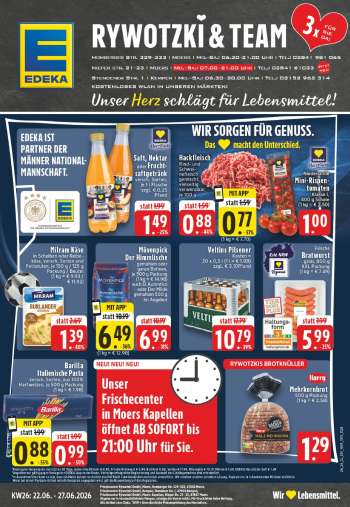 Prospekte Edeka - 22.06.2026 - 27.06.2026.