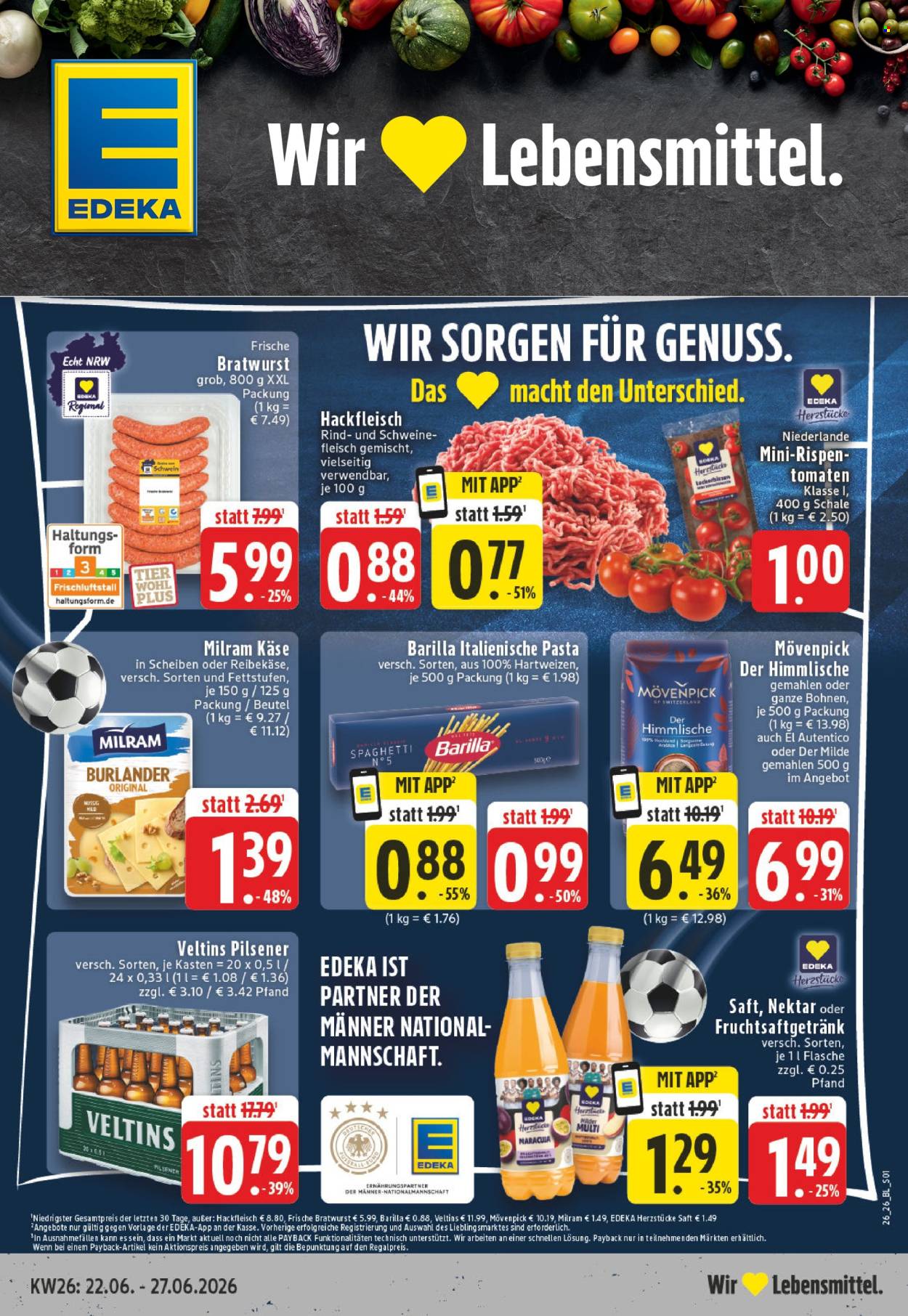 E center Prospekte  - 22.06.2026 - 27.06.2026. Seite 1