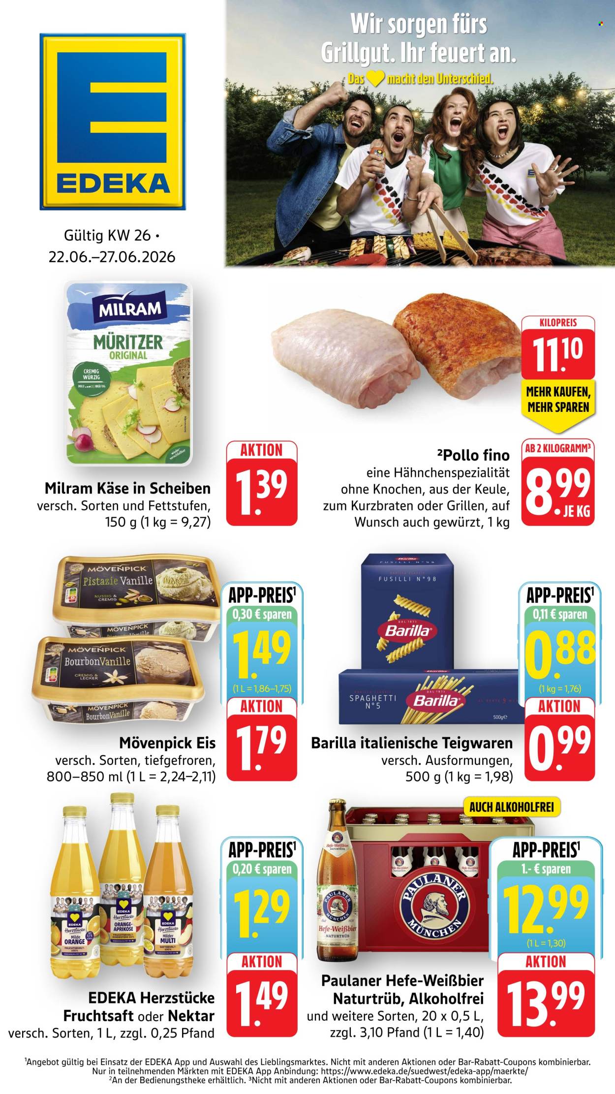 Edeka Prospekte  - 22.06.2026 - 27.06.2026. Seite 1