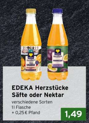 EDEKA Herzstücke Säfte oder Nektar