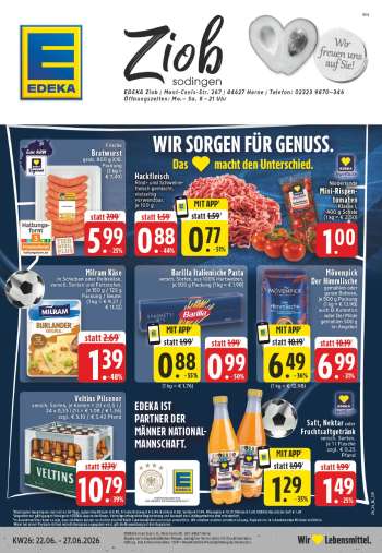 Prospekte Edeka - 22.06.2026 - 27.06.2026.