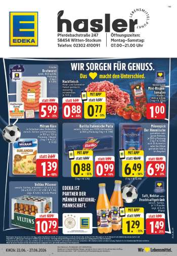 Prospekte Edeka - 22.06.2026 - 27.06.2026.