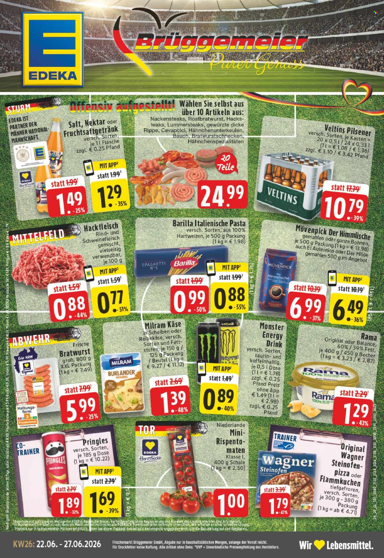 Edeka Prospekte  - 22.06.2026 - 27.06.2026. Seite 1