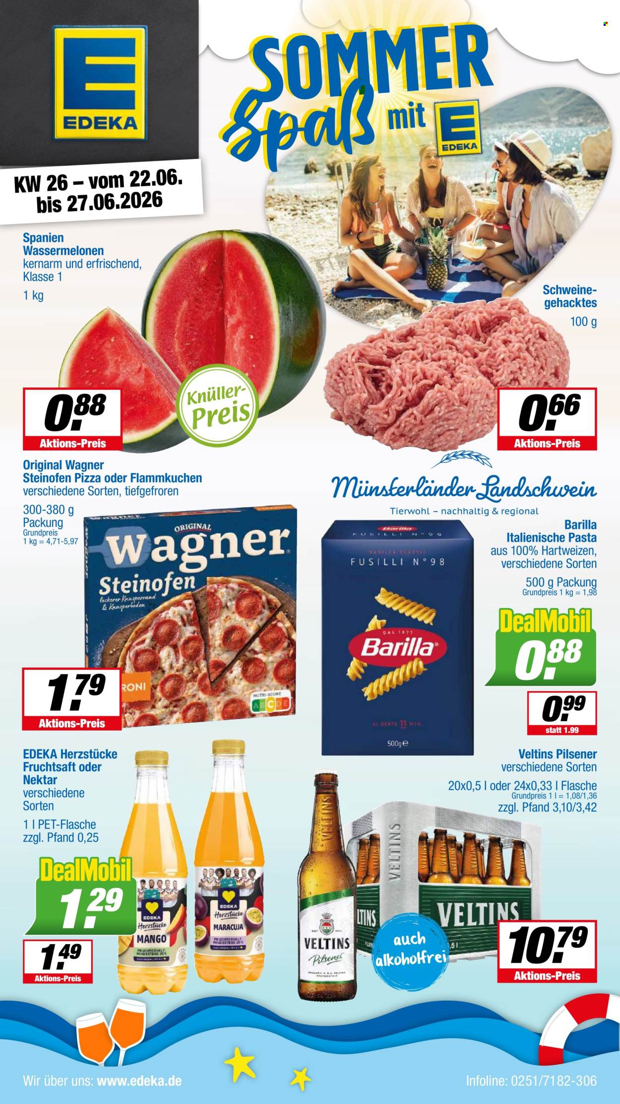 Edeka Prospekte  - 22.06.2026 - 27.06.2026. Seite 1
