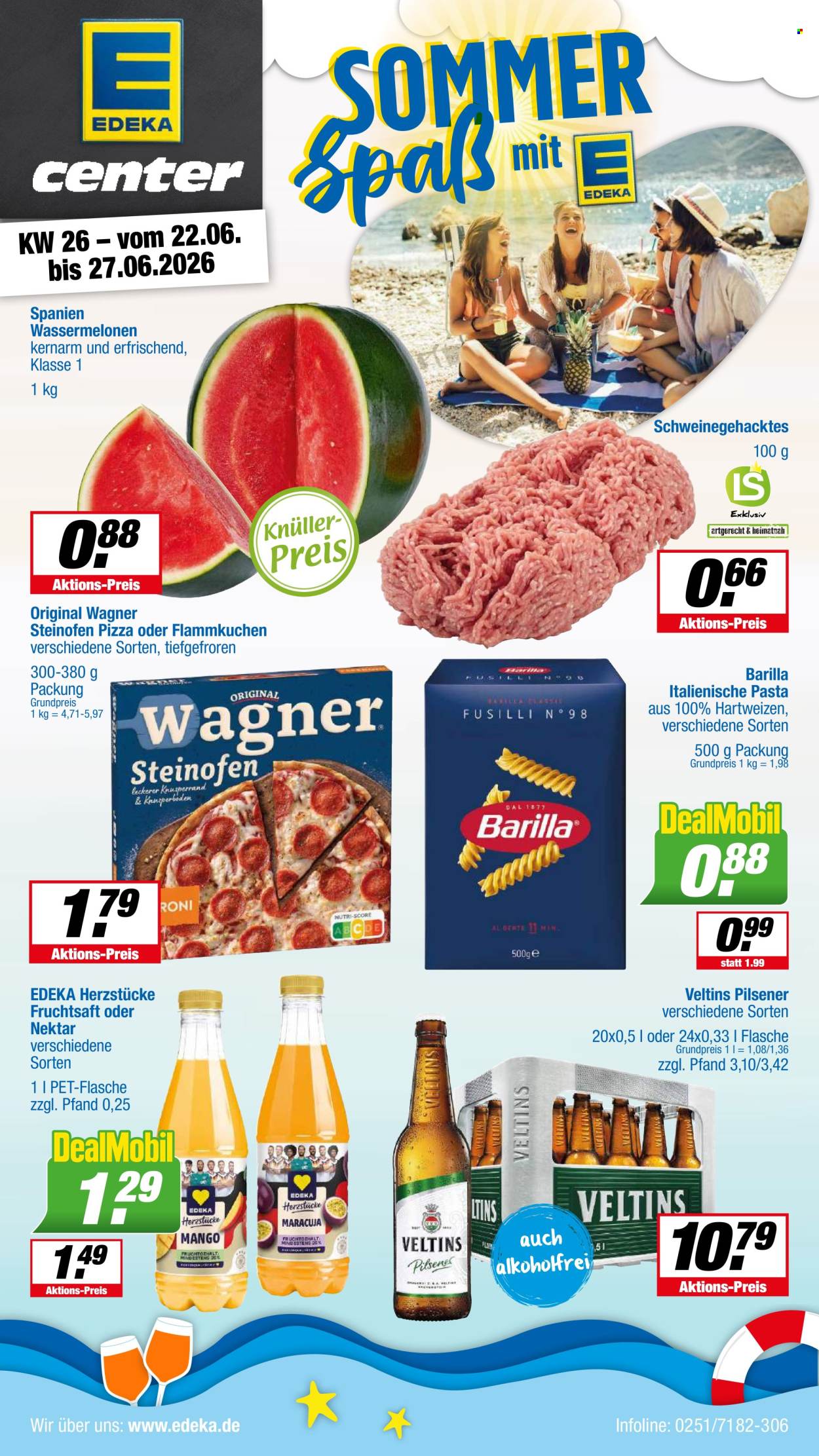 E center Prospekte  - 22.06.2026 - 27.06.2026. Seite 1