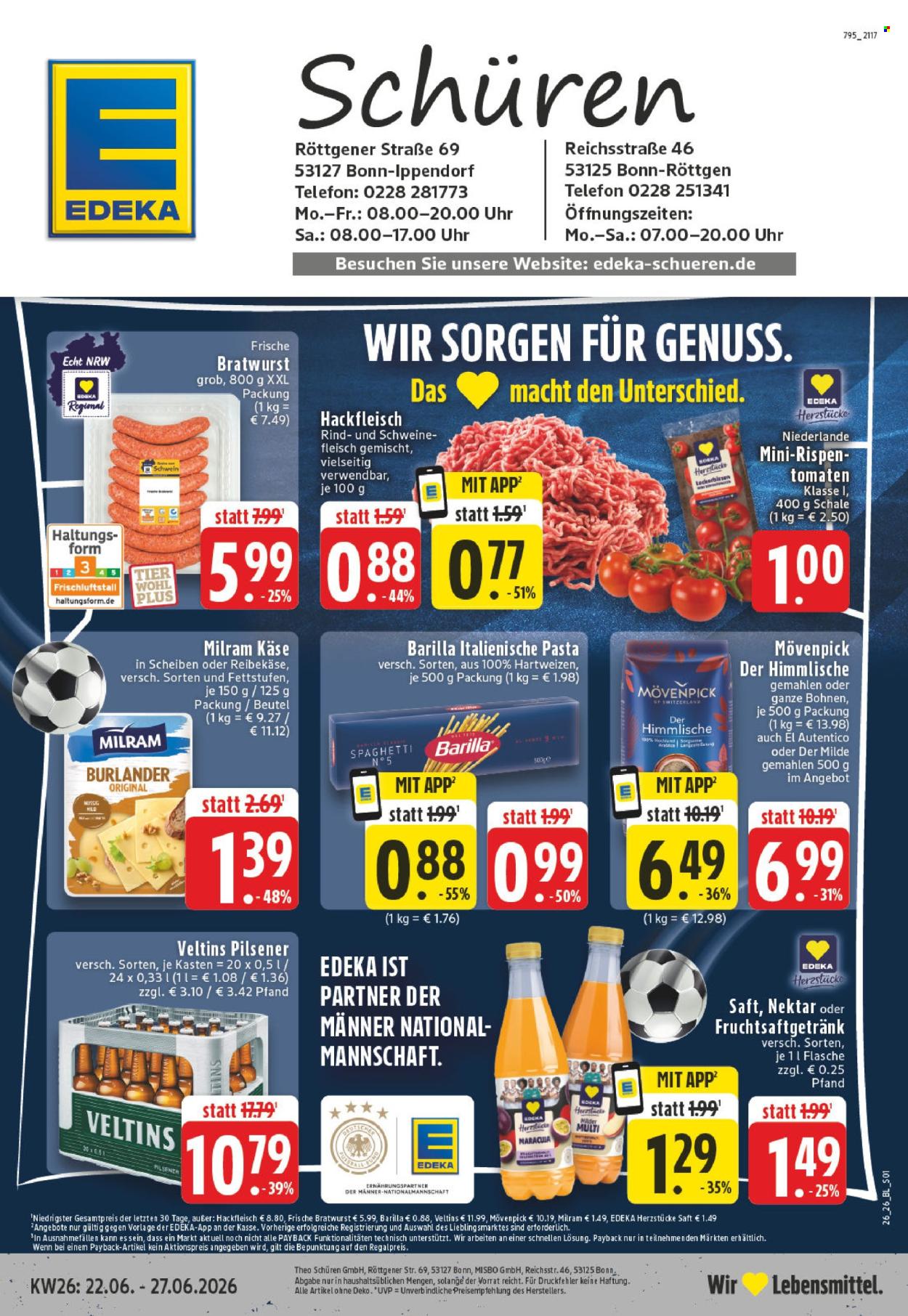 Edeka Prospekte  - 22.06.2026 - 27.06.2026. Seite 1