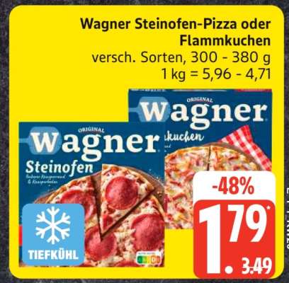 Wagner Steinofen Pizza oder Flammkuchen