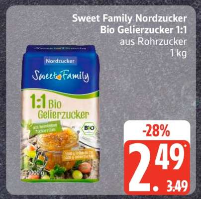 Sweet Family Nordzucker Bio Gelierzucker 1:1
