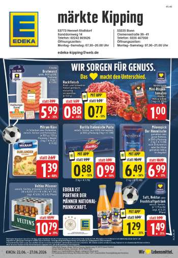 Prospekte Edeka - 22.06.2026 - 27.06.2026.
