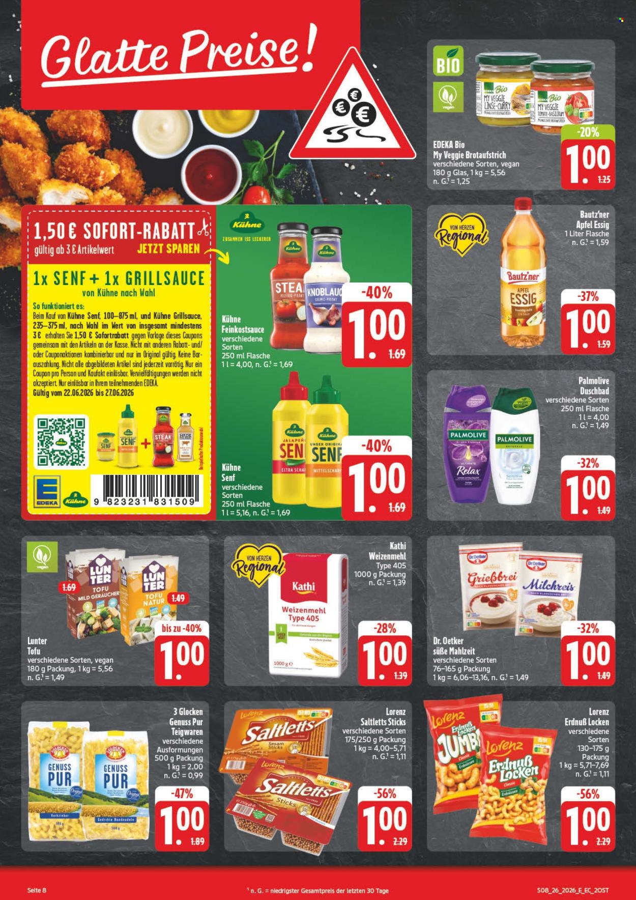 Edeka Prospekte  - 22.06.2026 - 27.06.2026. Seite 8
