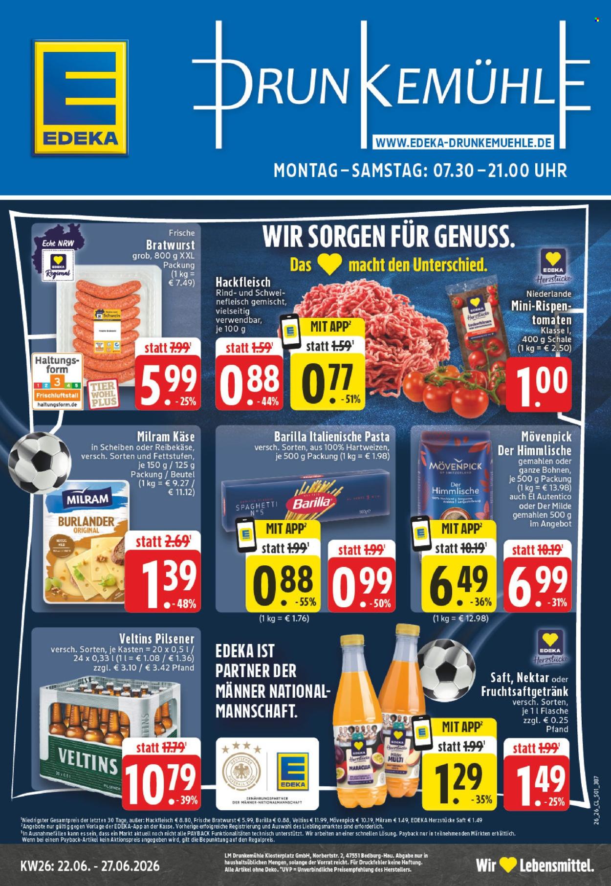 Edeka Prospekte  - 22.06.2026 - 27.06.2026. Seite 1