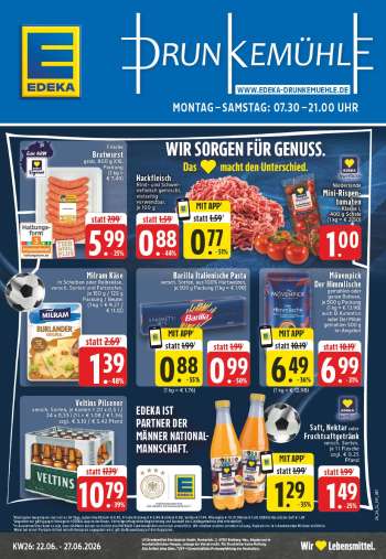 Prospekte Edeka - 22.06.2026 - 27.06.2026.
