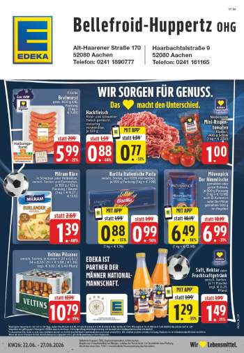 Prospekte Edeka - 22.06.2026 - 27.06.2026.