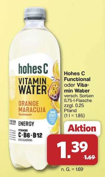 Hohes C Functional oder Vitamin Water