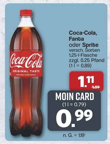 Coca-Cola, Fanta oder Sprite