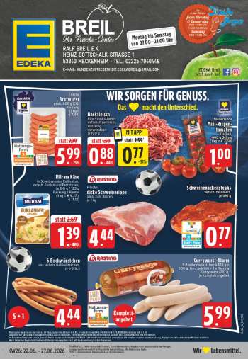 Prospekte Edeka - 22.06.2026 - 27.06.2026.