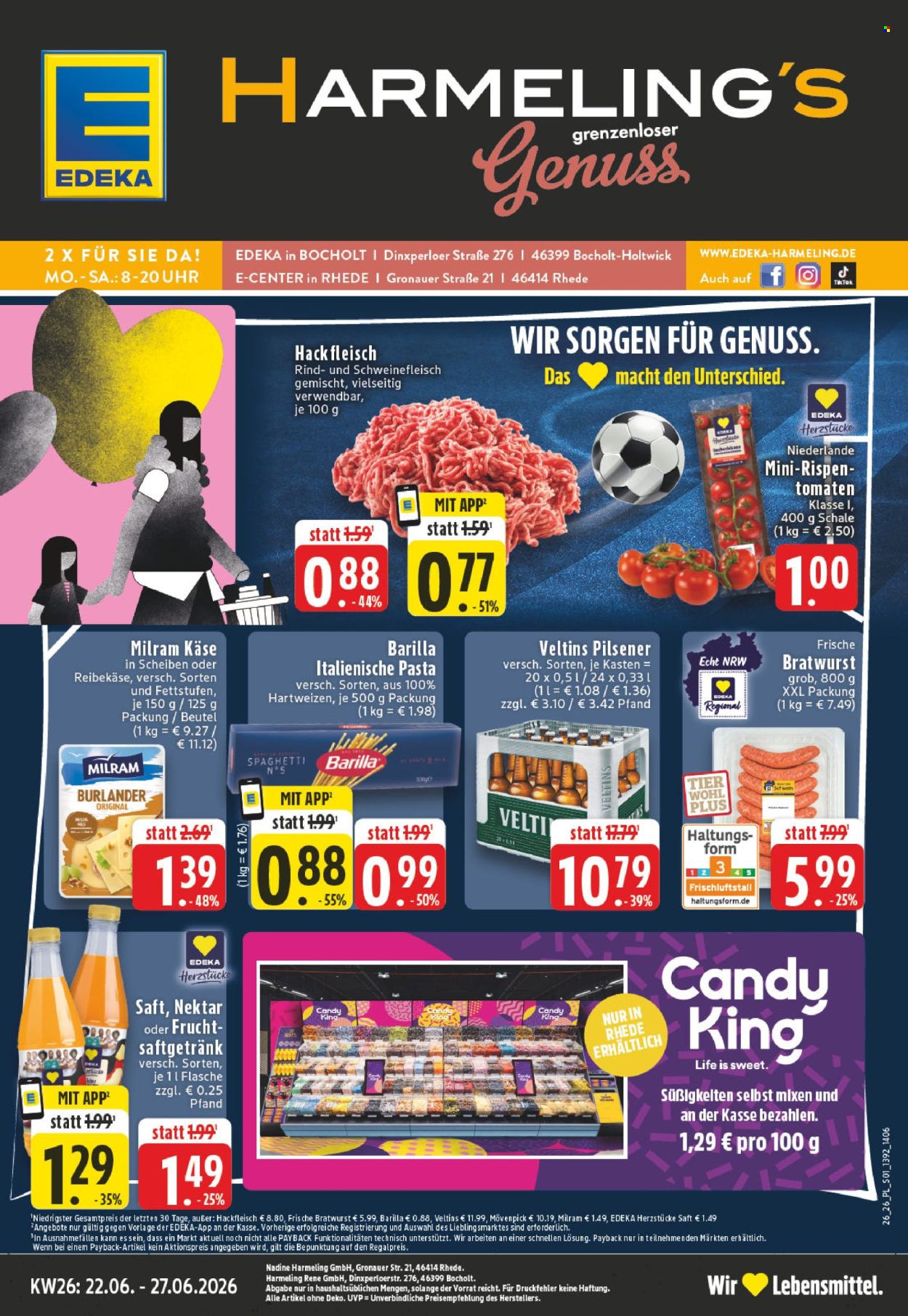 Edeka Prospekte  - 22.06.2026 - 27.06.2026. Seite 1