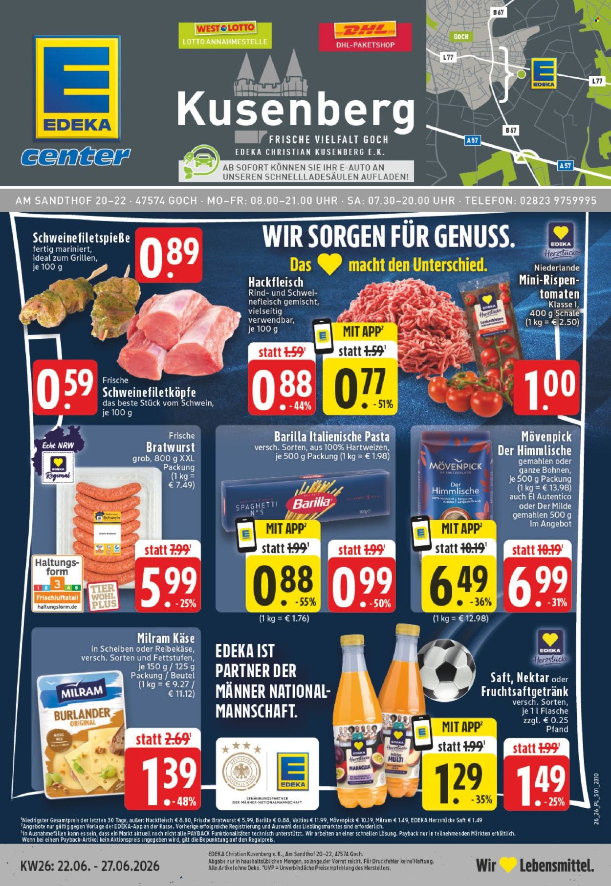 Edeka Prospekte  - 22.06.2026 - 27.06.2026. Seite 1