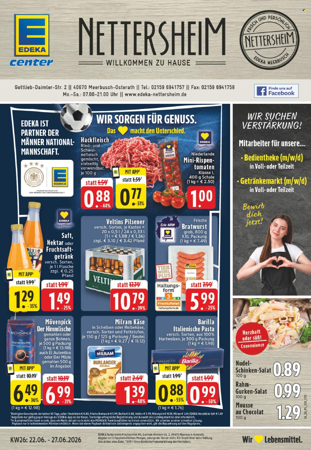E center Prospekte  - 22.06.2026 - 27.06.2026. Seite 1