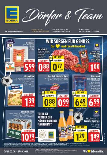 Prospekte Edeka - 22.06.2026 - 27.06.2026.