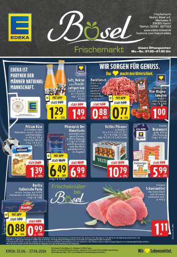Prospekte Edeka - 22.06.2026 - 27.06.2026.