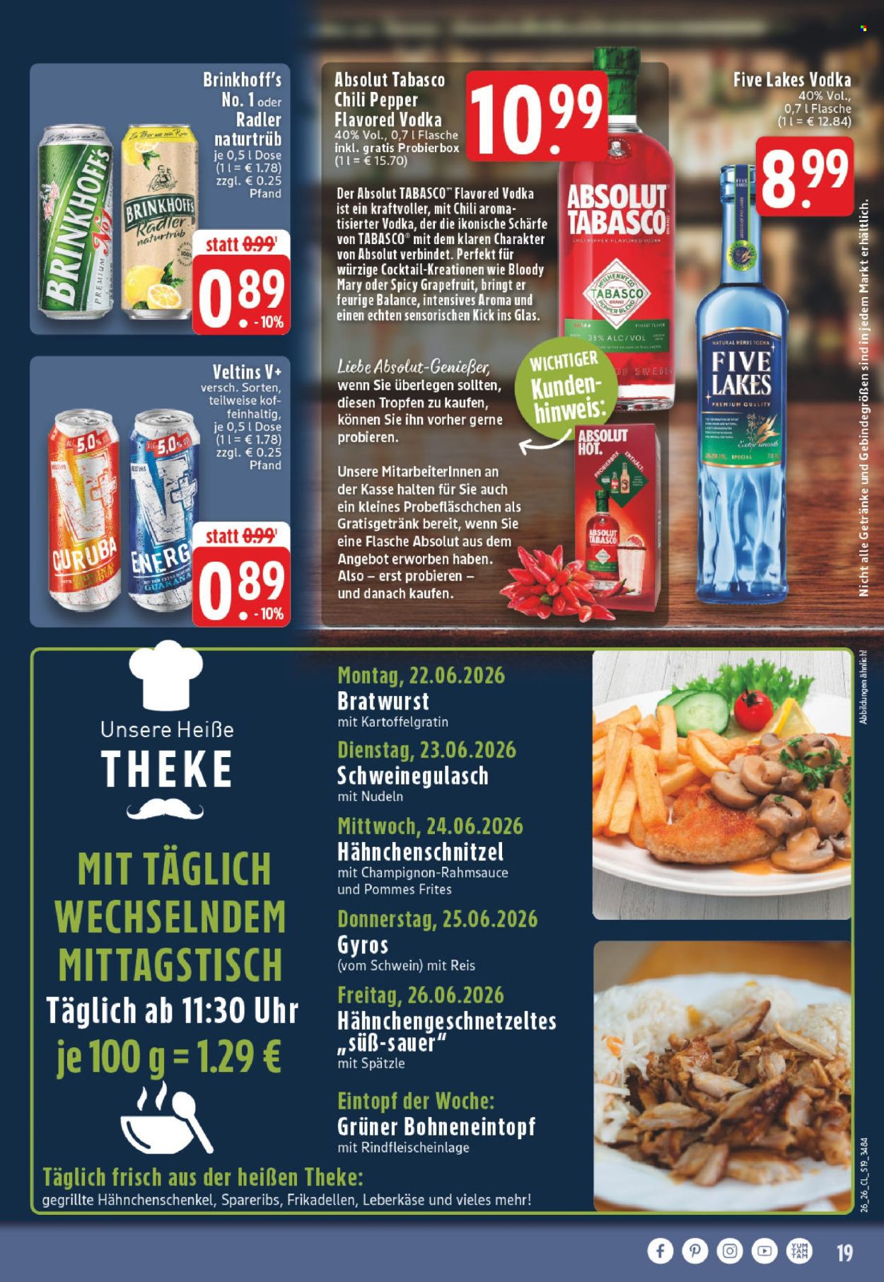 Edeka Prospekte  - 22.06.2026 - 27.06.2026. Seite 19