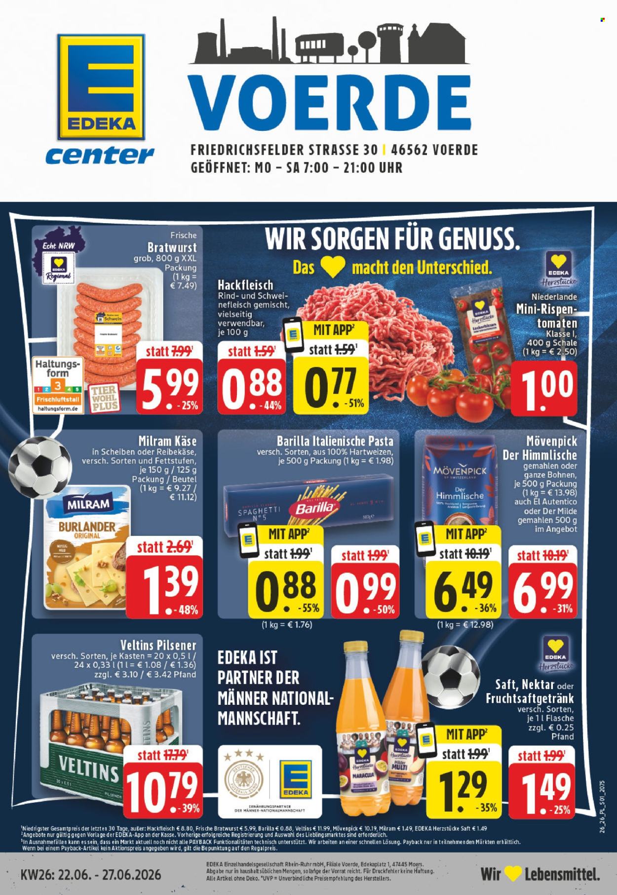 E center Prospekte  - 22.06.2026 - 27.06.2026. Seite 1