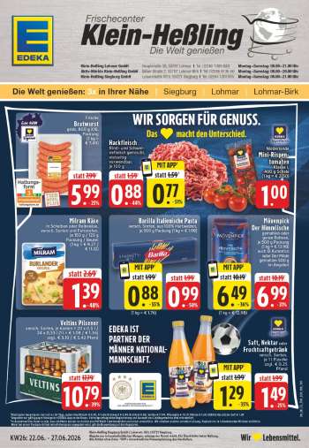 Prospekte Edeka - 22.06.2026 - 27.06.2026.