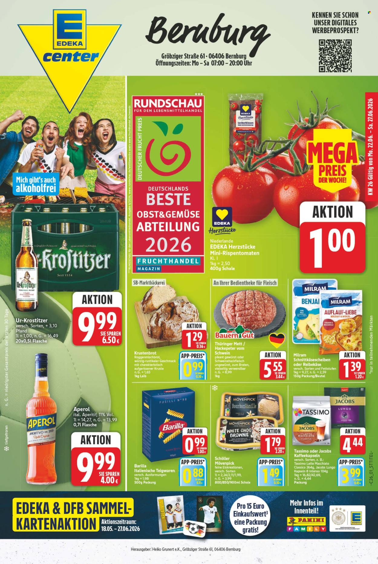 E center Prospekte  - 22.06.2026 - 27.06.2026. Seite 1