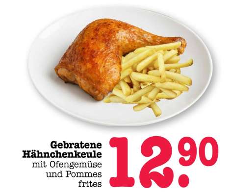 Gebratene Hähnchenkeule
