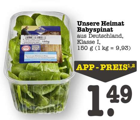 Unsere Heimat Babyspinat