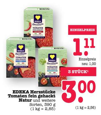 EDEKA Herzstücke Tomaten fein gehackt