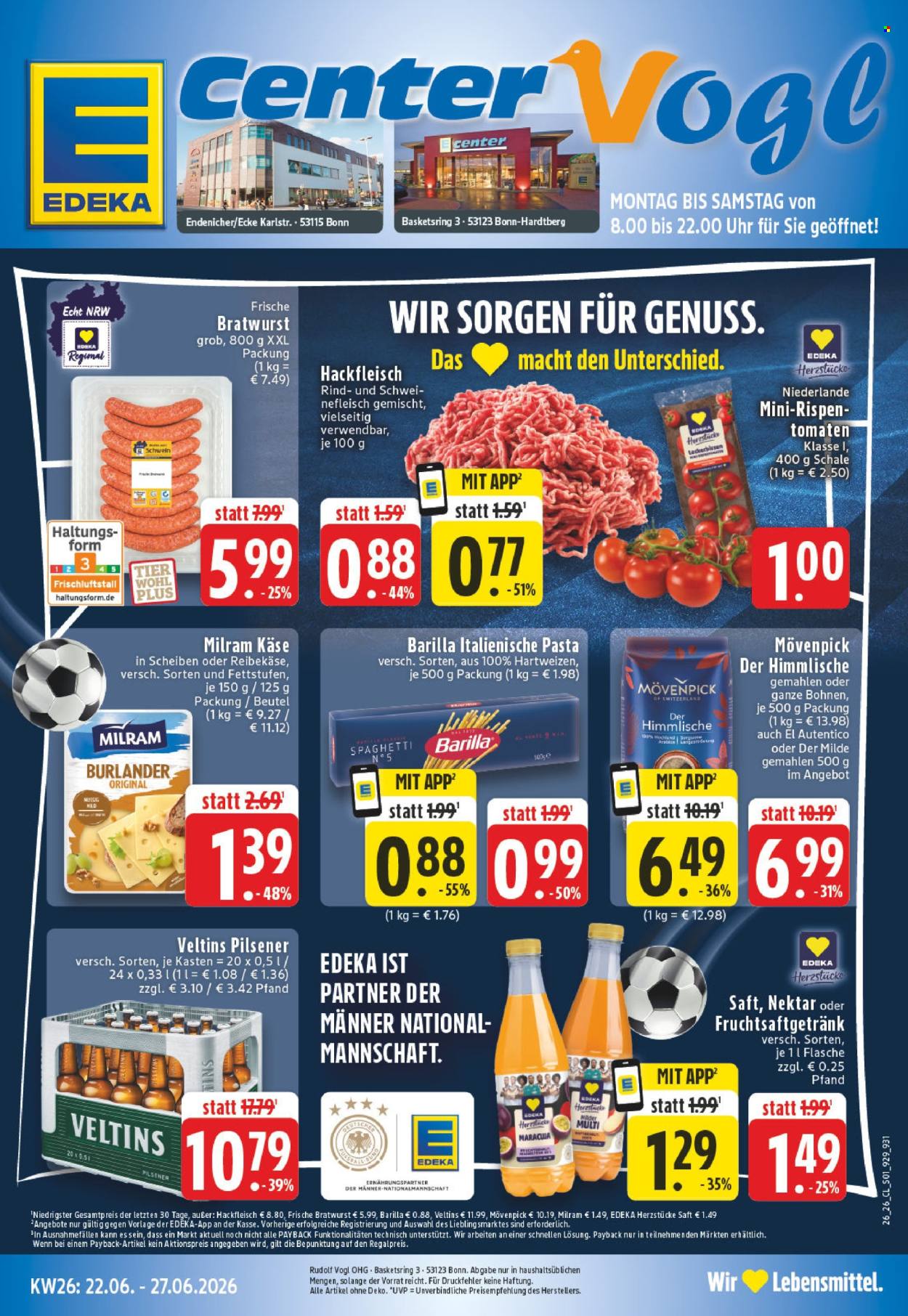 E center Prospekte  - 22.06.2026 - 27.06.2026. Seite 1