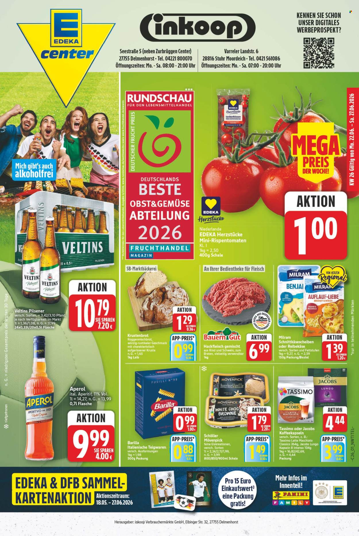 Edeka Prospekte  - 22.06.2026 - 27.06.2026. Seite 1