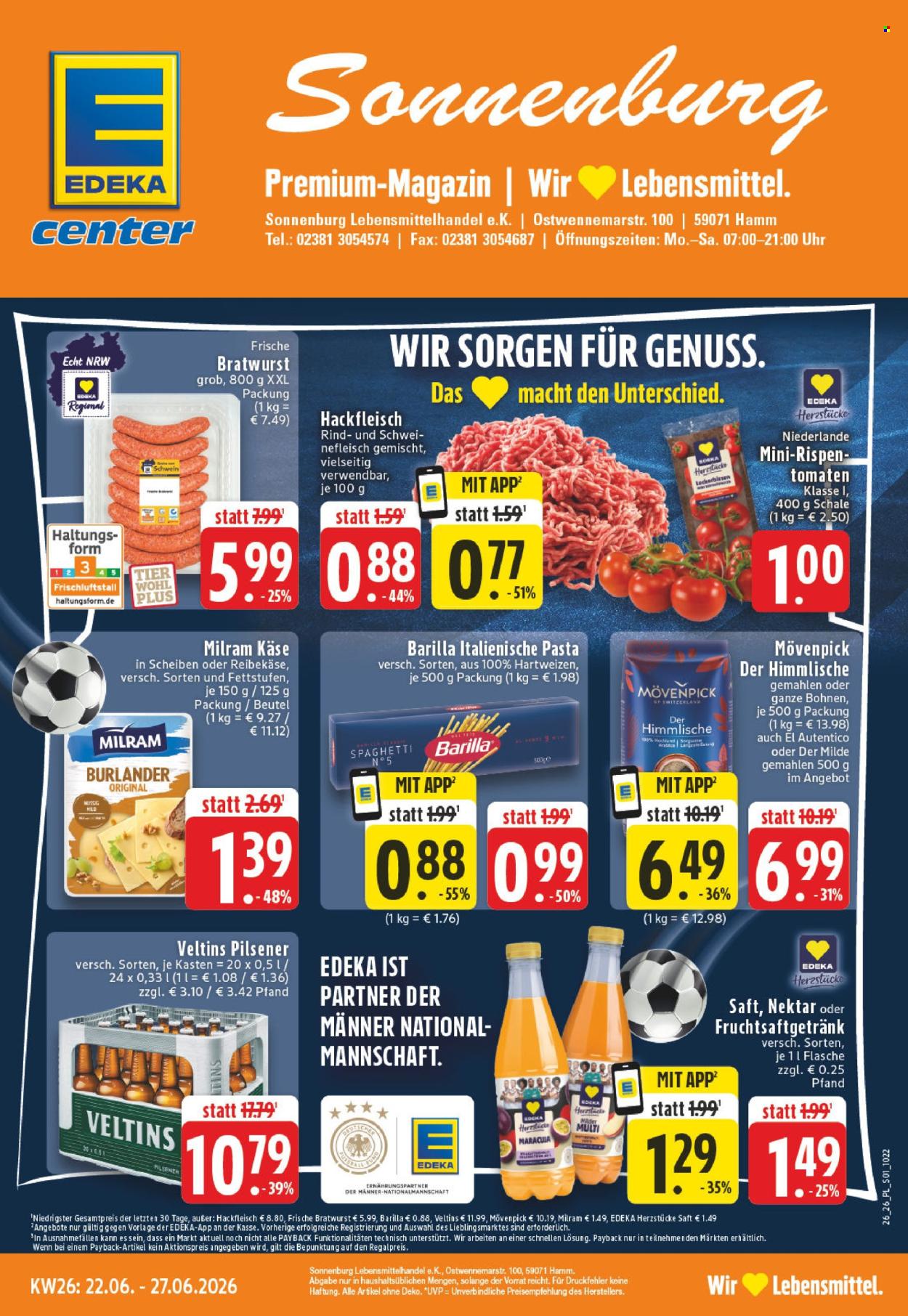 E center Prospekte  - 22.06.2026 - 27.06.2026. Seite 1