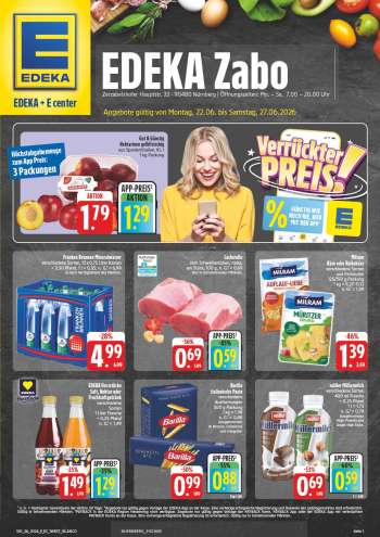 Prospekte Edeka - 22.06.2026 - 27.06.2026.