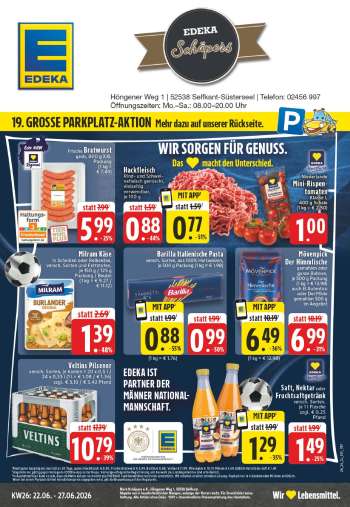 Prospekte Edeka - 22.06.2026 - 27.06.2026.