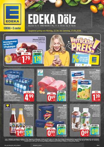 Prospekte Edeka - 22.06.2026 - 27.06.2026.