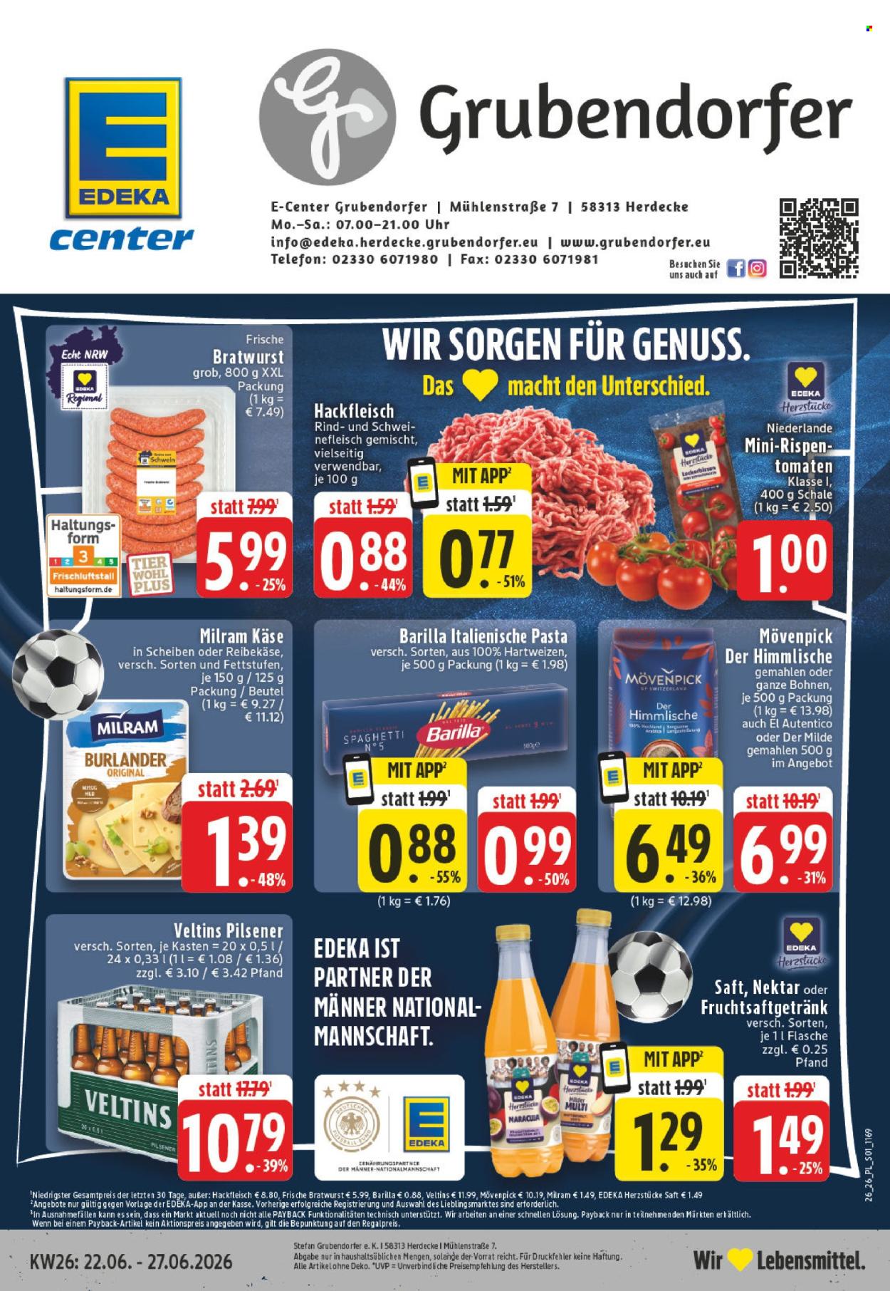 Edeka Prospekte  - 22.06.2026 - 27.06.2026. Seite 1