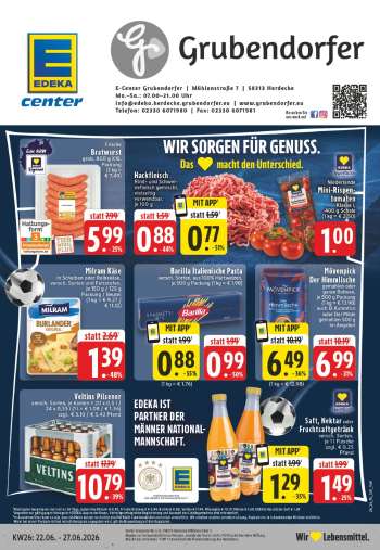 Prospekte Edeka - 22.06.2026 - 27.06.2026.