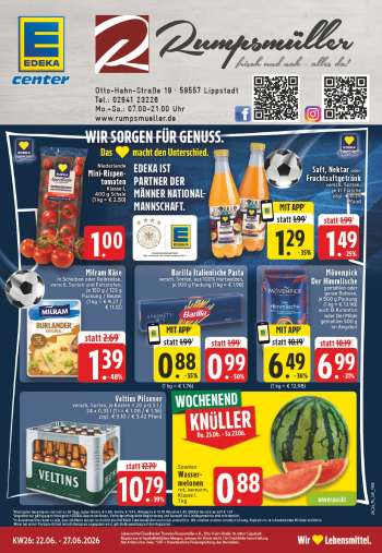 Prospekte Edeka - 22.06.2026 - 27.06.2026.
