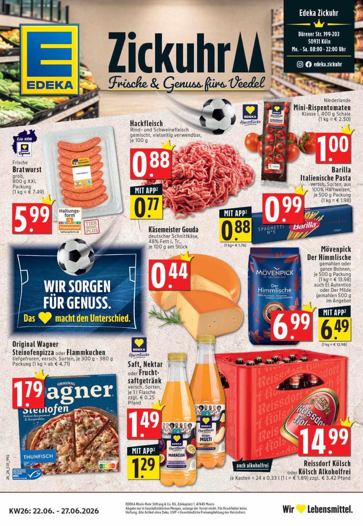 Edeka Prospekte  - 22.06.2026 - 27.06.2026. Seite 1
