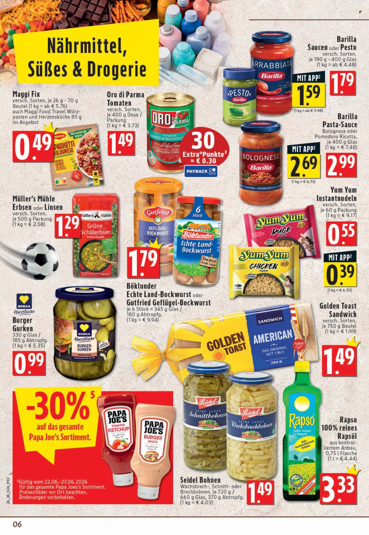 Edeka Prospekte  - 22.06.2026 - 27.06.2026. Seite 6